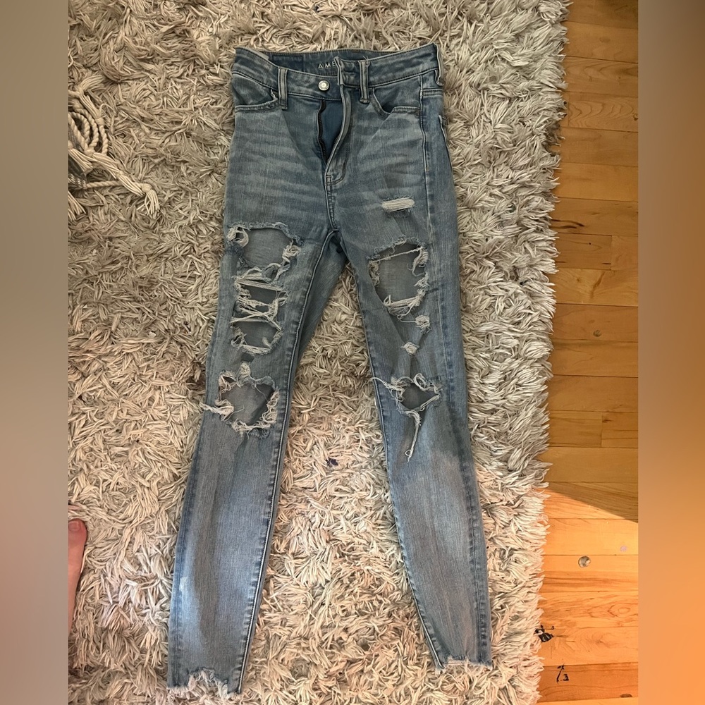 American Eagle ripped jeans